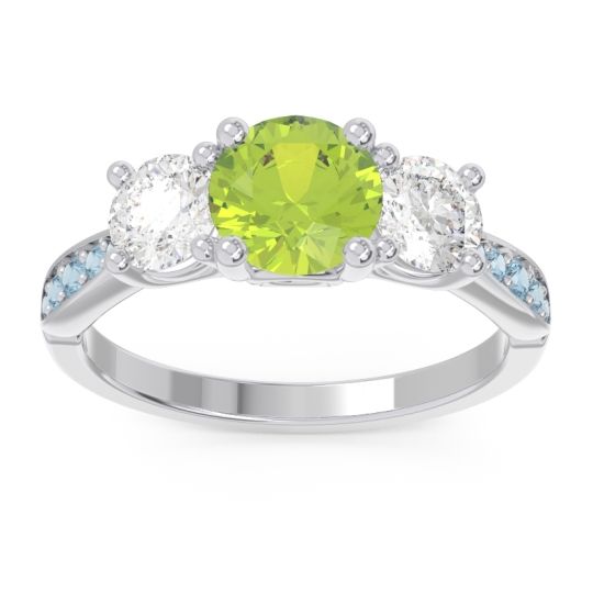 Three Stone Pave Zasti Ring