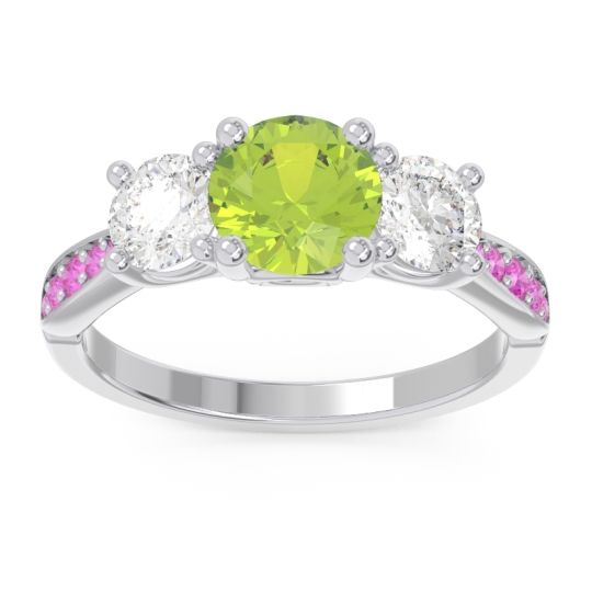 Three Stone Pave Zasti Ring