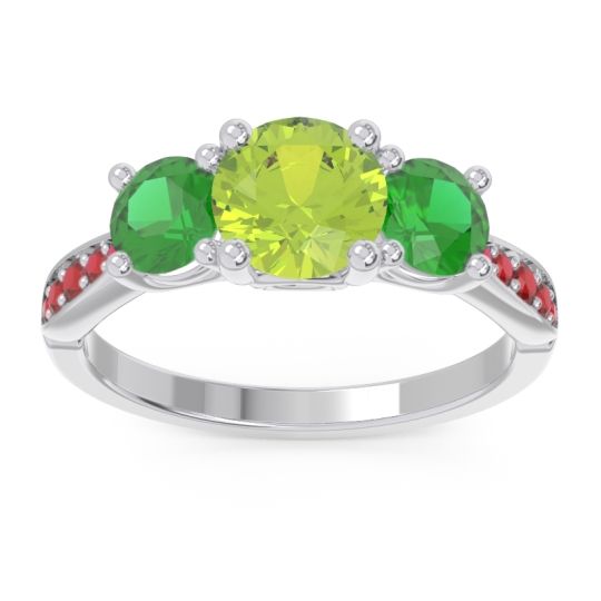 Three Stone Pave Zasti Ring