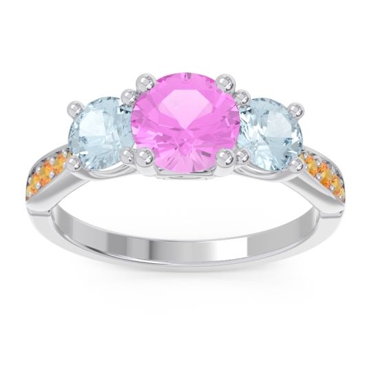 Three Stone Pave Zasti Ring