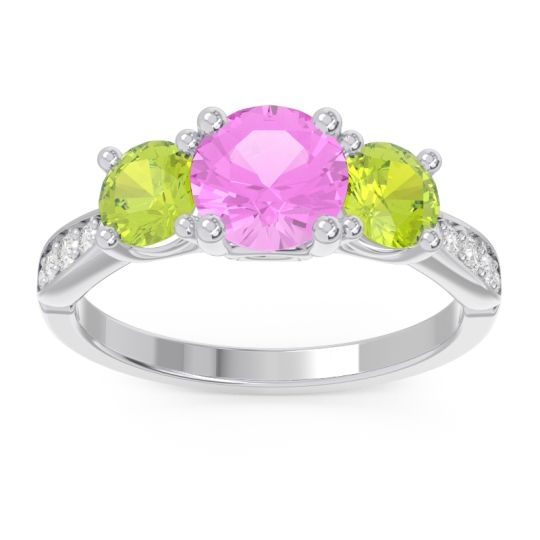 Three Stone Pave Zasti Ring