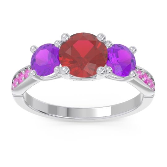 Three Stone Pave Zasti Ring