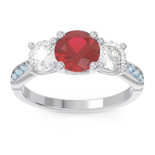 Three Stone Pave Zasti Ring