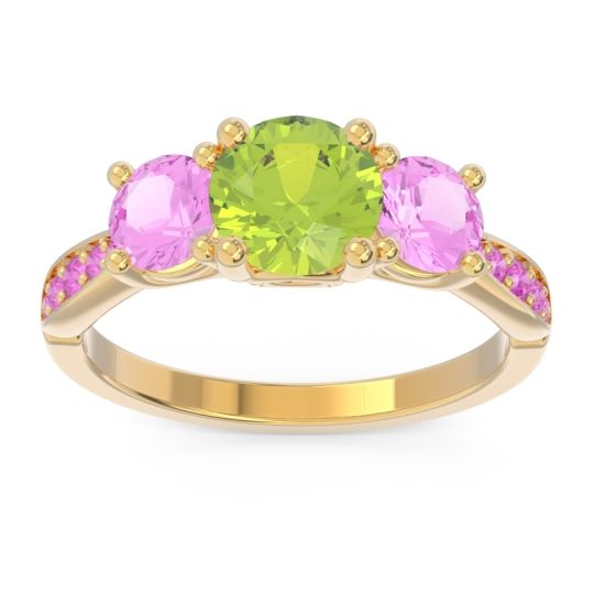 Three Stone Pave Zasti Ring