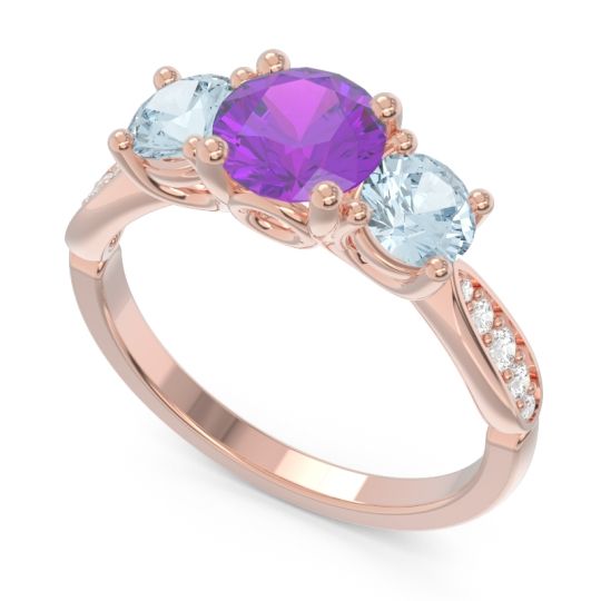 Three Stone Pave Zasti Ring