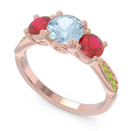 Three Stone Pave Zasti Ring