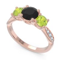 Three Stone Pave Zasti Ring