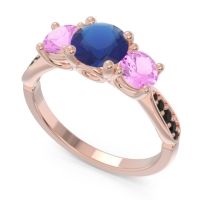 Three Stone Pave Zasti Ring