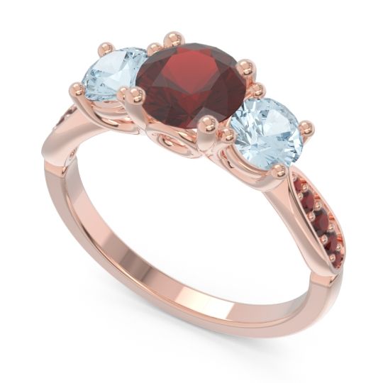 Three Stone Pave Zasti Ring