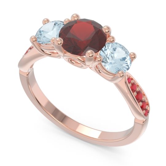 Three Stone Pave Zasti Ring