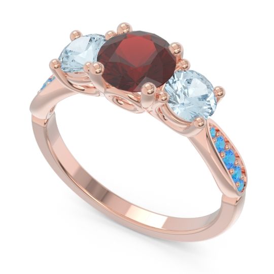 Three Stone Pave Zasti Ring