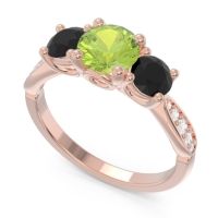 Three Stone Pave Zasti Ring