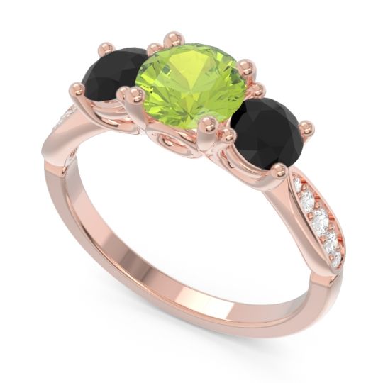 Three Stone Pave Zasti Ring