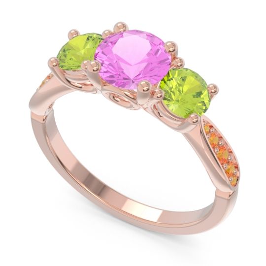 Three Stone Pave Zasti Ring