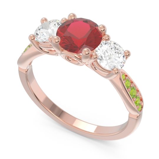 Three Stone Pave Zasti Ring