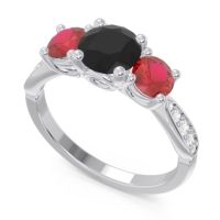 Three Stone Pave Zasti Ring