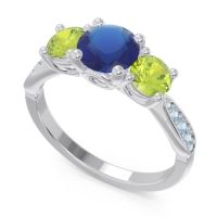 Three Stone Pave Zasti Ring