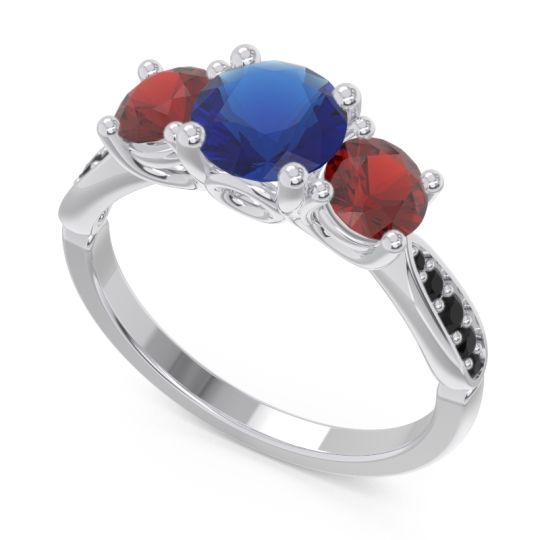 Three Stone Pave Zasti Ring