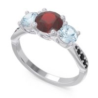 Three Stone Pave Zasti Ring