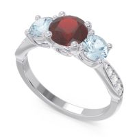 Three Stone Pave Zasti Ring