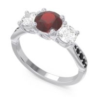 Three Stone Pave Zasti Ring