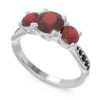 Three Stone Pave Zasti Ring