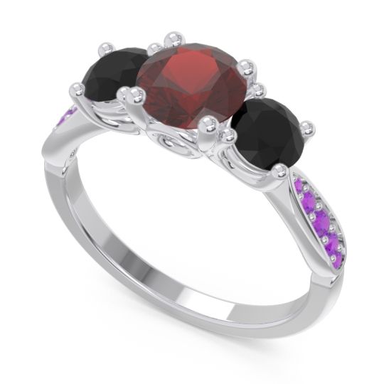 Three Stone Pave Zasti Ring