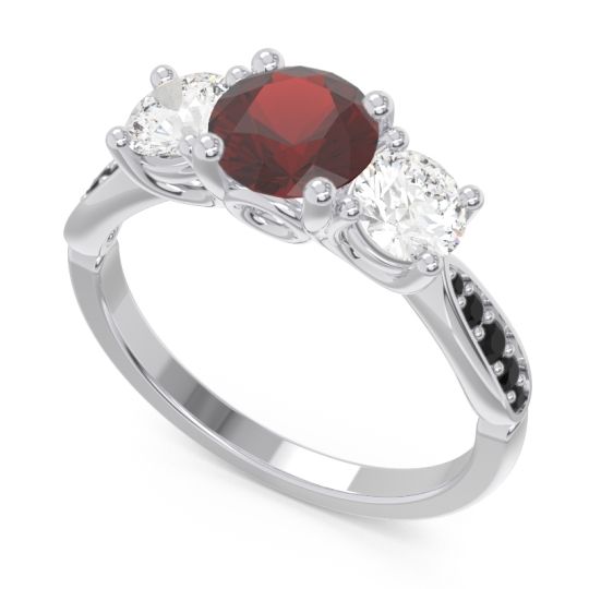 Three Stone Pave Zasti Ring