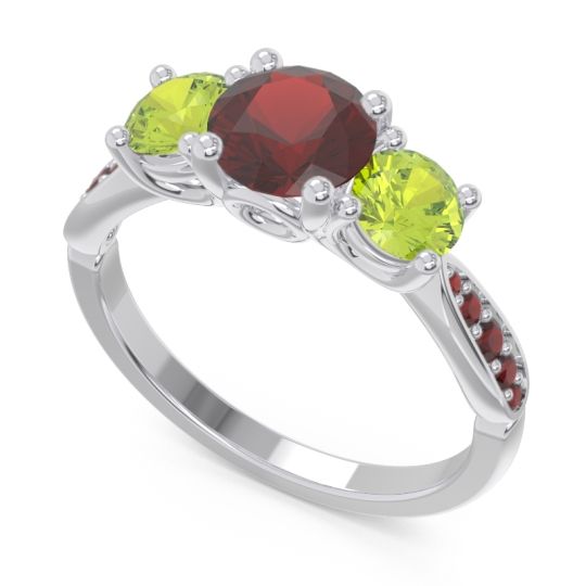 Three Stone Pave Zasti Ring
