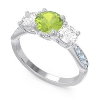 Three Stone Pave Zasti Ring
