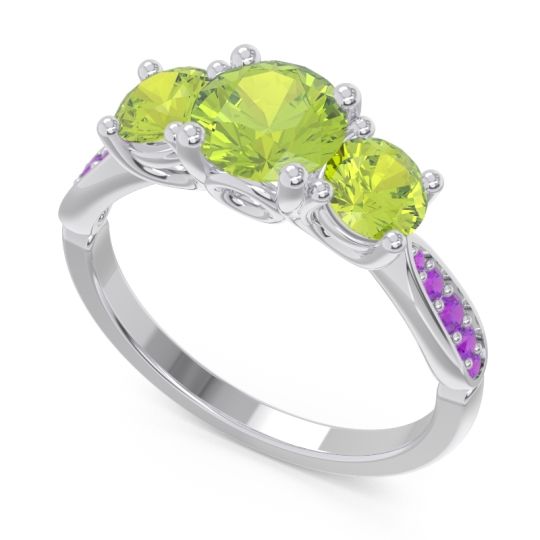 Three Stone Pave Zasti Ring