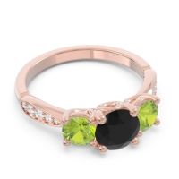 Three Stone Pave Zasti Ring