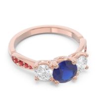 Three Stone Pave Zasti Ring