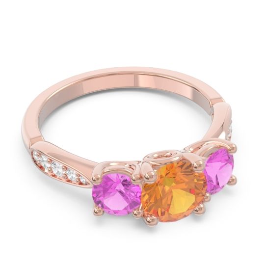 Three Stone Pave Zasti Ring