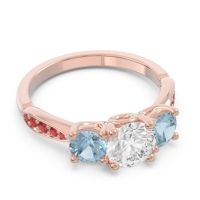 Three Stone Pave Zasti Ring