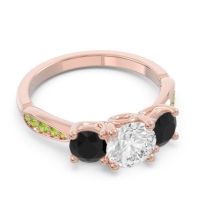Three Stone Pave Zasti Ring