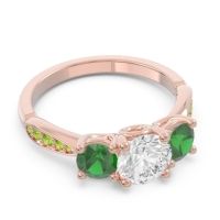 Three Stone Pave Zasti Ring