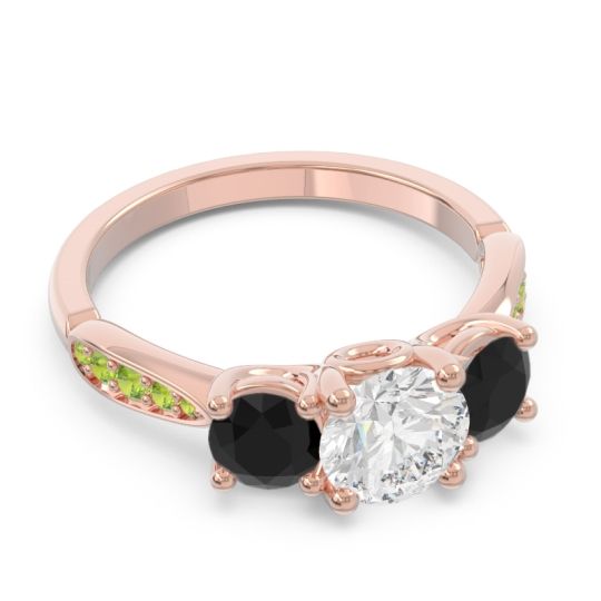 Three Stone Pave Zasti Ring