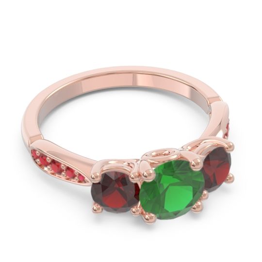 Three Stone Pave Zasti Ring