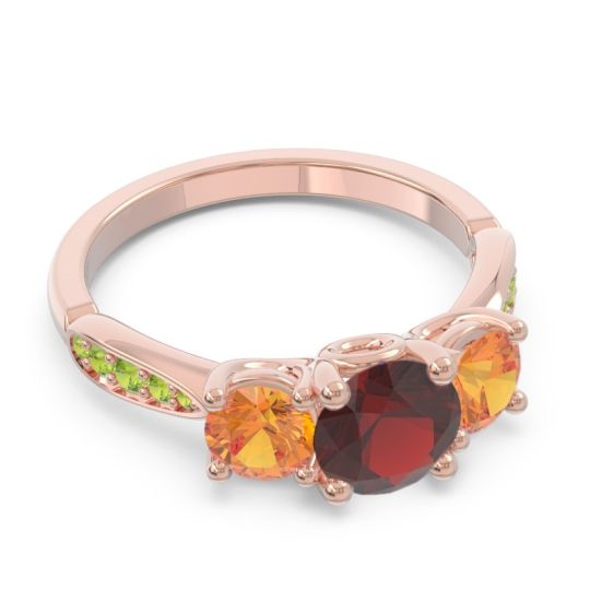 Three Stone Pave Zasti Ring