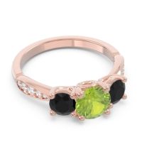 Three Stone Pave Zasti Ring