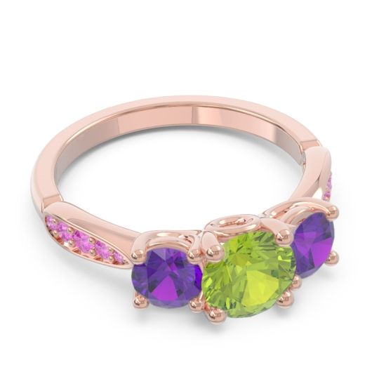 Three Stone Pave Zasti Ring