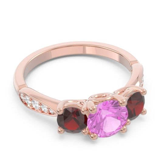 Three Stone Pave Zasti Ring