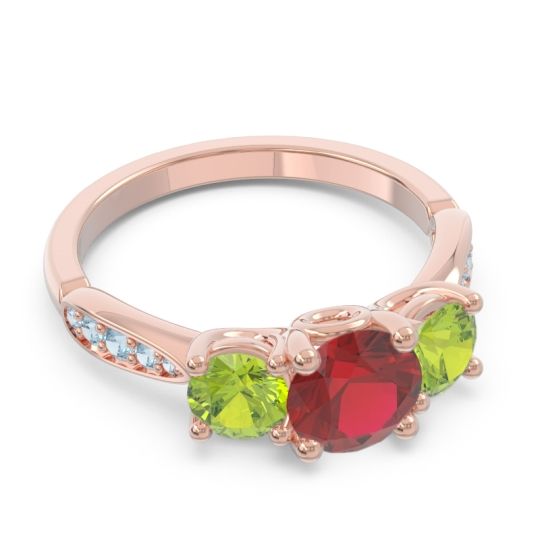 Three Stone Pave Zasti Ring