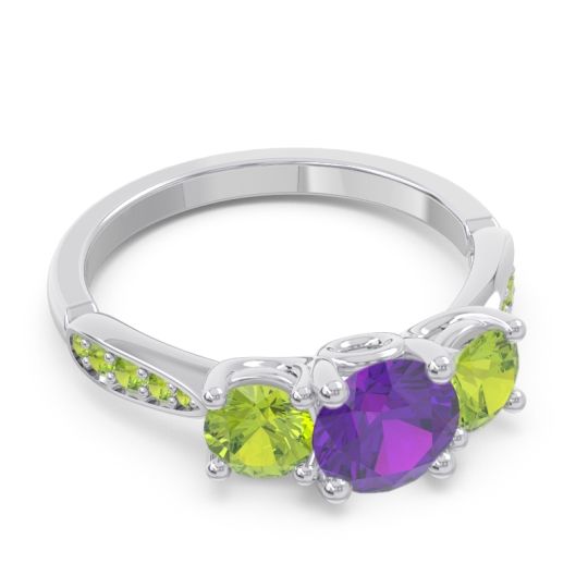 Three Stone Pave Zasti Ring