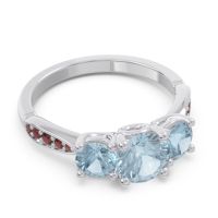 Three Stone Pave Zasti Ring