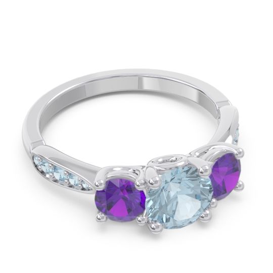 Three Stone Pave Zasti Ring