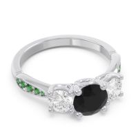Three Stone Pave Zasti Ring