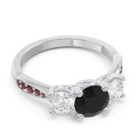 Three Stone Pave Zasti Ring