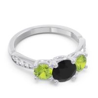 Three Stone Pave Zasti Ring